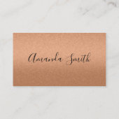 Elegant Shimmer Visitenkarte (Rückseite)