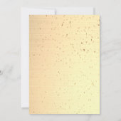 Elegant Shiny Gold Tiara Confetti Sweet 16 Einladung (Rückseite)