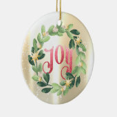 Elegant Shiny,Imitate Gold,Wreath Joy Keramik Ornament (Rechts)