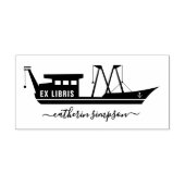 Elegant Ship Custom ex libris Permastempel (Design)