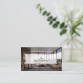 Elegant Short Term Rental Property Manager Photo Visitenkarte (Stehend Vorderseite)