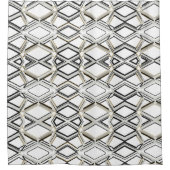 Elegant Shower Curtain with Geometric Pattern Duschvorhang (Vorderseite)