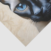Elegant Siamese Cat Seidenpapier (Ausschnitt)