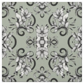 Elegant Siamese Cats Floral Vintage Illustration Stoff (Muster)