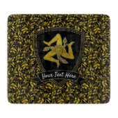 Elegant Sicilian Trinacria Ihr Text-Schneidebrett Schneidebrett (Vorderseite)