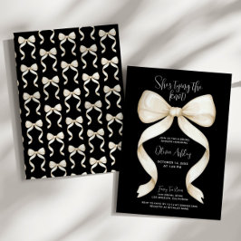 Elegant Sie bindet das Brautparty des Knotens Bow Einladung