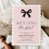 Elegant, sie bindet das Brautparty des Knotens Einladung