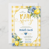 Elegant sie fand ihr Citrus Lemon Brautparty Einladung (Vorderseite)
