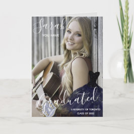 Elegant Sie haben Graduierung von Fotocollage Grad Karte