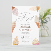 Elegant, sie wurde ins Brautparty gerissen Einladung (Stehend Vorderseite)