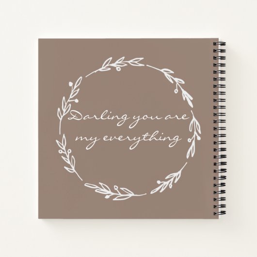 Elegant Sienna Briefe an meinen Sohn Notizblock (Rückseite)