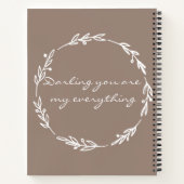 Elegant Sienna Letters to my Son design Notizblock (Rückseite)