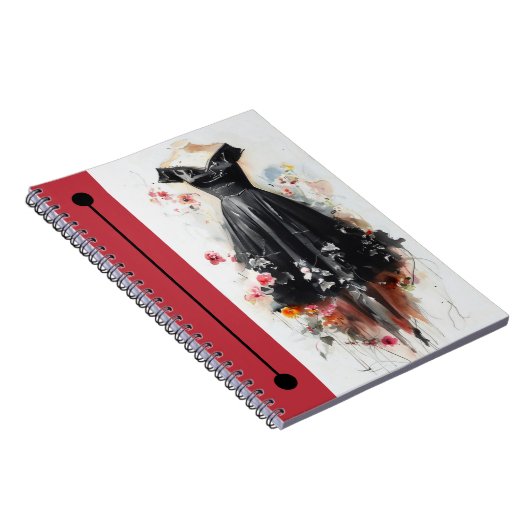 Elegant Silhouette Sketch Journal Notizblock (Rechte Seite)