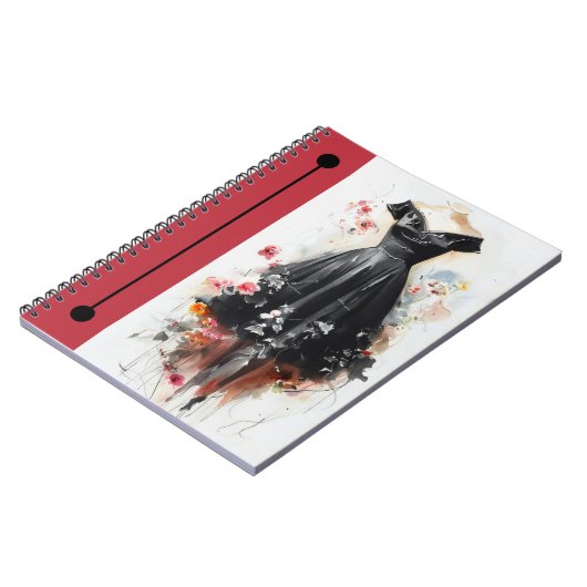 Elegant Silhouette Sketch Journal Notizblock (Linke Seite)