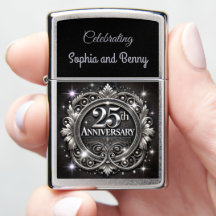 Elegant Silver 25th Anniversary S