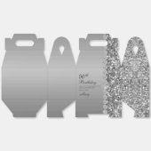 Elegant Silver 90. Geburtstag Geschenkschachtel (Ungeklappt)