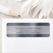 Elegant Silver Brushed Metallic Return Address (Insitu)