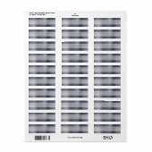 Elegant Silver Brushed Metallic Return Address (Vorne)