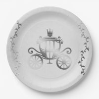 Elegant Silver Carriage White Storybook Royal