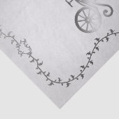 Elegant Silver Carriage White Storybook Royal Seidenpapier (Ausschnitt)