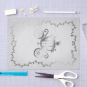 Elegant Silver Carriage White Storybook Royal Seidenpapier (Handwerk)
