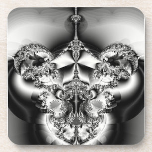 Elegant Silver Chandelier Getränkeuntersetzer