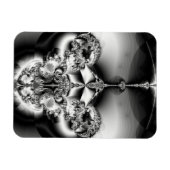 Elegant Silver Chandelier Magnet (Horizontal)