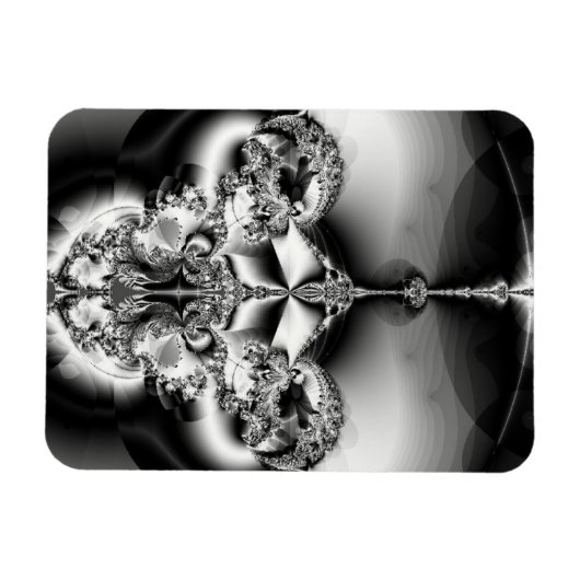 Elegant Silver Chandelier Magnet (Horizontal)