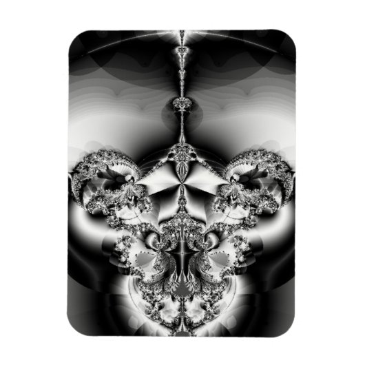 Elegant Silver Chandelier Magnet (Vertikal)