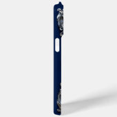 Elegant silver F Letter Monogram Case-Mate iPhone Hülle (Rückseite / Rechts)