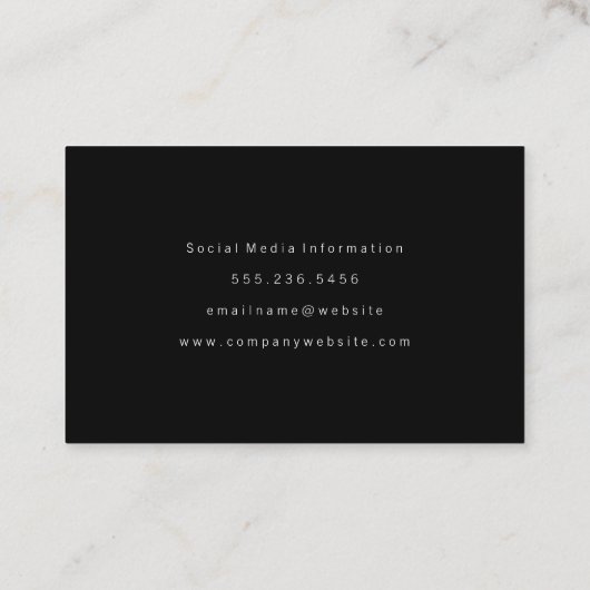 Elegant Silver Glitzer Scribble Visitenkarte (Rückseite)