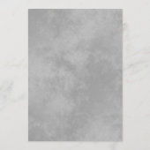 Elegant Silver Lace Frills Lavender Lila Wedding Menükarte (Rückseite)