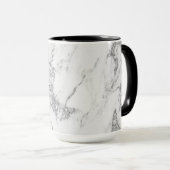Elegant Silver Marble Lotus OM Tasse (VorderseiteRechts)