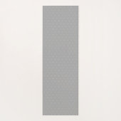 Elegant Silver Polka Dots on Light Gray Yogamatte (Rückseite)