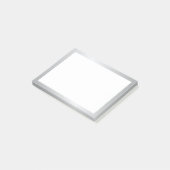 Elegant Silver Post-it Klebezettel (angewinkelt)