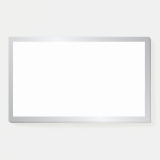 Elegant Silver Post-it Klebezettel (Vorderseite)