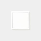 Elegant Silver Post-it Klebezettel (Vorderseite)