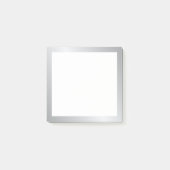 Elegant Silver Post-it Klebezettel (Vorderseite)