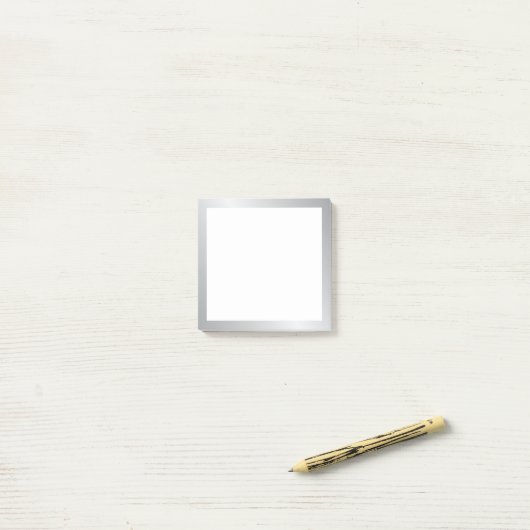 Elegant Silver Post-it Klebezettel (Auf Schreibtisch)