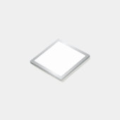 Elegant Silver Post-it Klebezettel (angewinkelt)