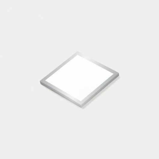 Elegant Silver Post-it Klebezettel (angewinkelt)