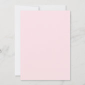 Elegant Silver Pumpkin Pink Floral Einladung (Rückseite)