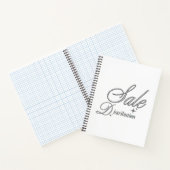  Elegant Silver Script Professional Journal Notebo Notizblock (Innenseite)