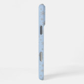 Elegant Silver Snowflake | Winter Holiday iPhone Hülle (Rechte Seite)