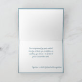 Elegant Silver Snowflakes Merry Christmas Quote Karte (Innenseite)