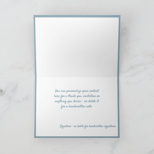Elegant Silver Snowflakes Merry Christmas Quote Karte (Innenseite)