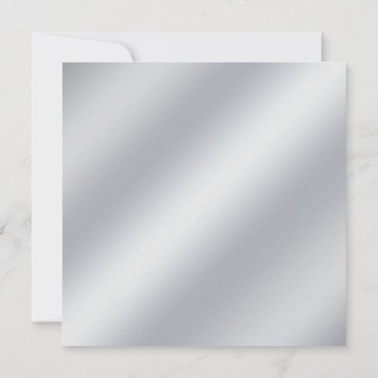 Elegant Silver Swirl 25. Hochzeitstag Einladung (Rückseite)