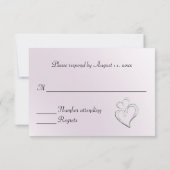 Elegant Silver UAWG RSVP Karte (Rückseite)