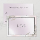 Elegant Silver UAWG RSVP Karte (Vorne/Hinten)
