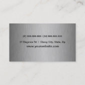 Elegant Silver Visitenkarte (Rückseite)